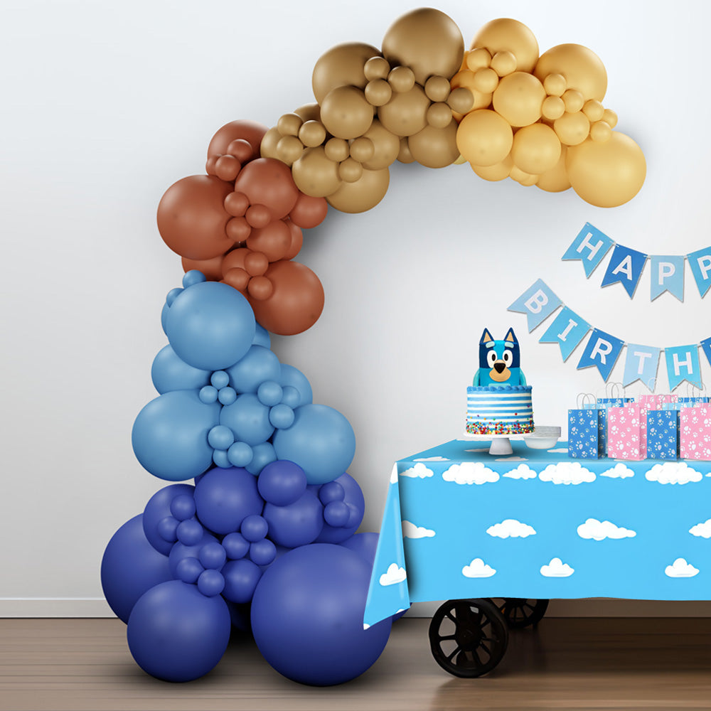 DIY Balloon Garland Arch PRO Kit - Bluey & Bingo Theme - Easy How To Video Tutorial - Kids Doggie Birthday Party Supplies Set