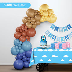 DIY Balloon Garland Arch PRO Kit - Bluey & Bingo Theme - Easy How To Video Tutorial - Kids Doggie Birthday Party Supplies Set