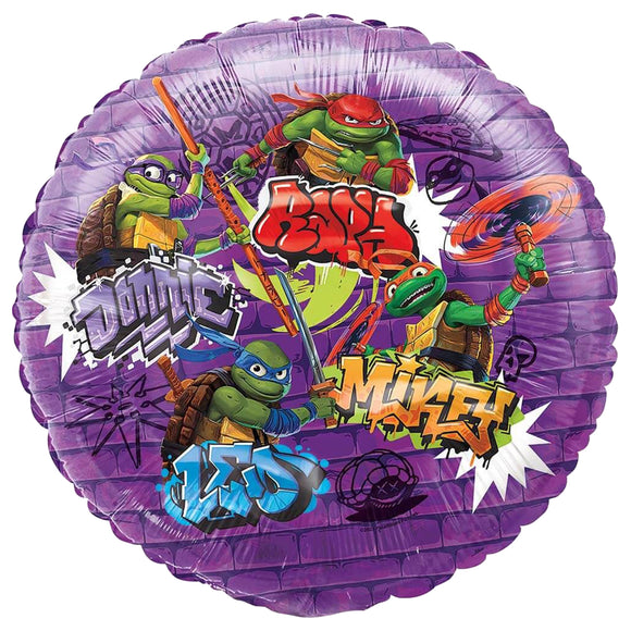 17pc TMNT Teenage Mutant Ninja Turtles Deluxe Balloon Bouquet - Blue Number 1