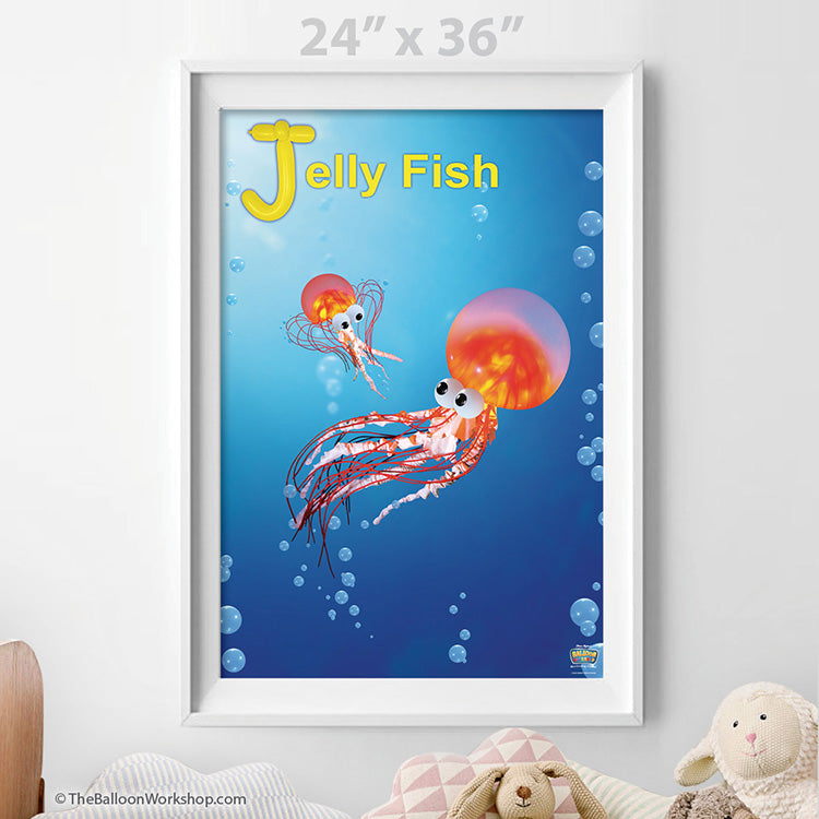 Balloon Jelly Fish Poster