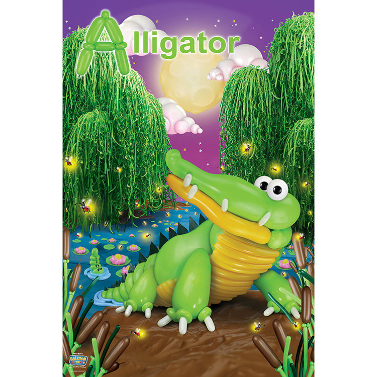 ABC Balloon Book - Alligator Poster