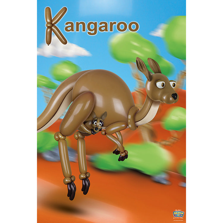 Balloon Kangaroo Poster