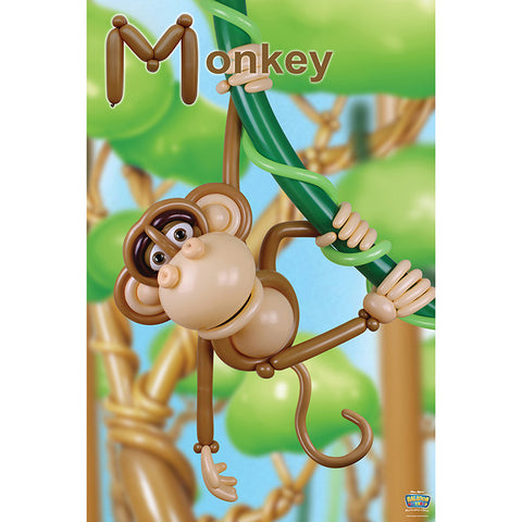 Balloon Monkey Poster