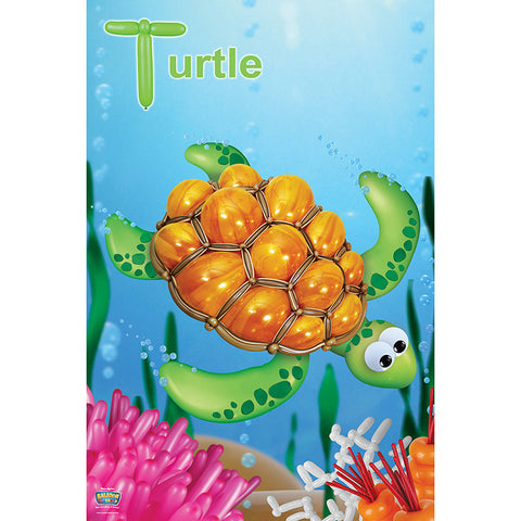 Balloon Turtle Poster