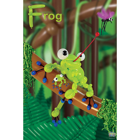 Balloon Frog Poster